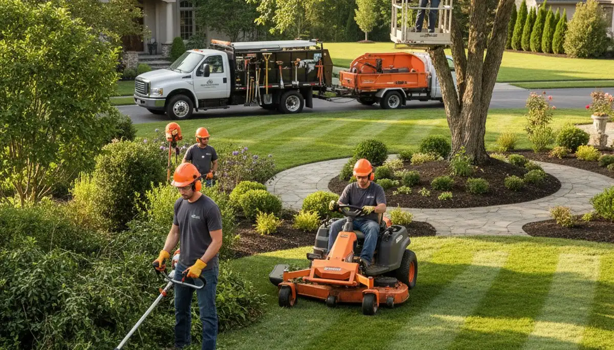 Salisbury, MD tree service crew providing landscaping and arbor care for local properties