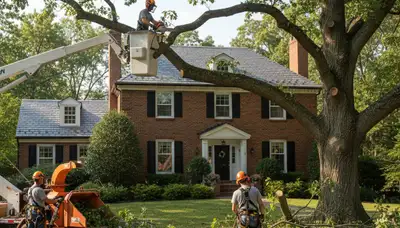 Professional tree removal service in Salisbury, MD for safe tree cutting and cleanup
