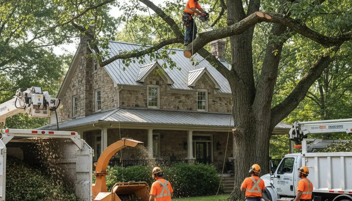 Tree service crew trimming and removing trees in Salisbury, MD