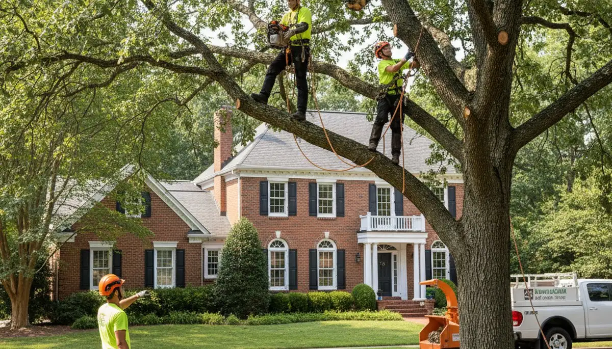 Tree service crew in Salisbury, MD providing professional tree removal and care services