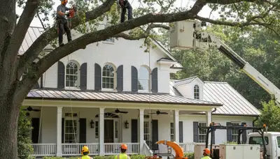 Tree service crew providing professional tree removal in Salisbury, MD