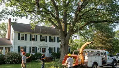 Professional tree removal crew in Salisbury, MD providing safe tree service for local properties